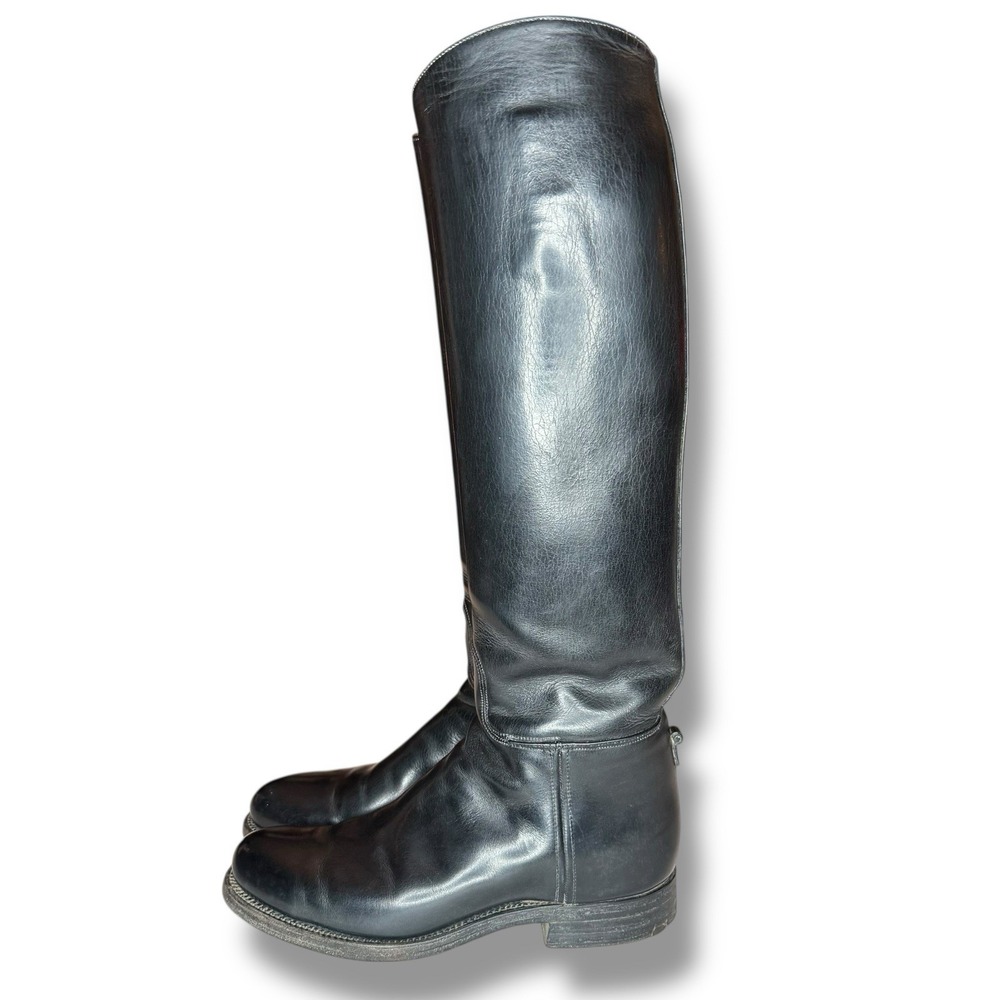 Dehner Omaha Riding Dress Boots Size 6/6.5 Narrow‎ Black 18.5"USA Leather - Picture 3 of 13